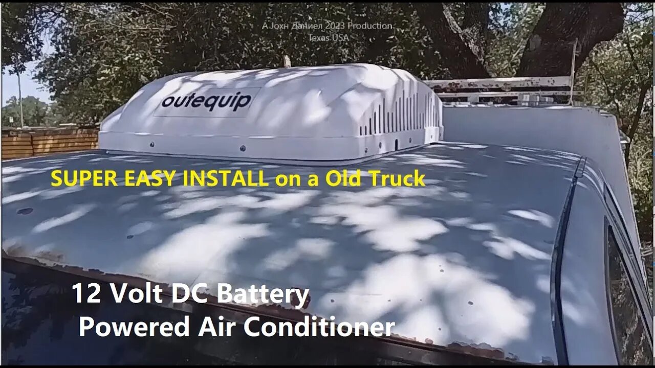 OuteQuip 12 Volt DC roof air for camper, RV, Truck, van and it's easy to install, cheap to buy