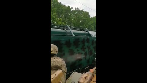 Armored train of group "O" somewhere in Ukraine