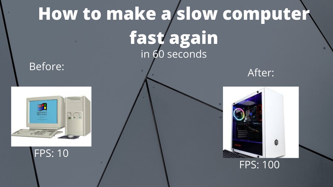 How to make a slow computer fast again in under one minute