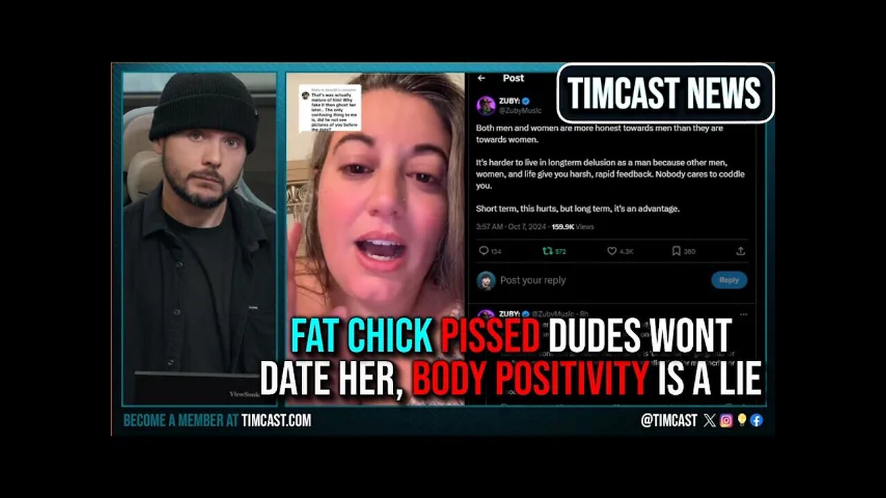 Fat Chick PISSED Dudes Don't Date Her, Zuby Says Body Positivity IS A LIE