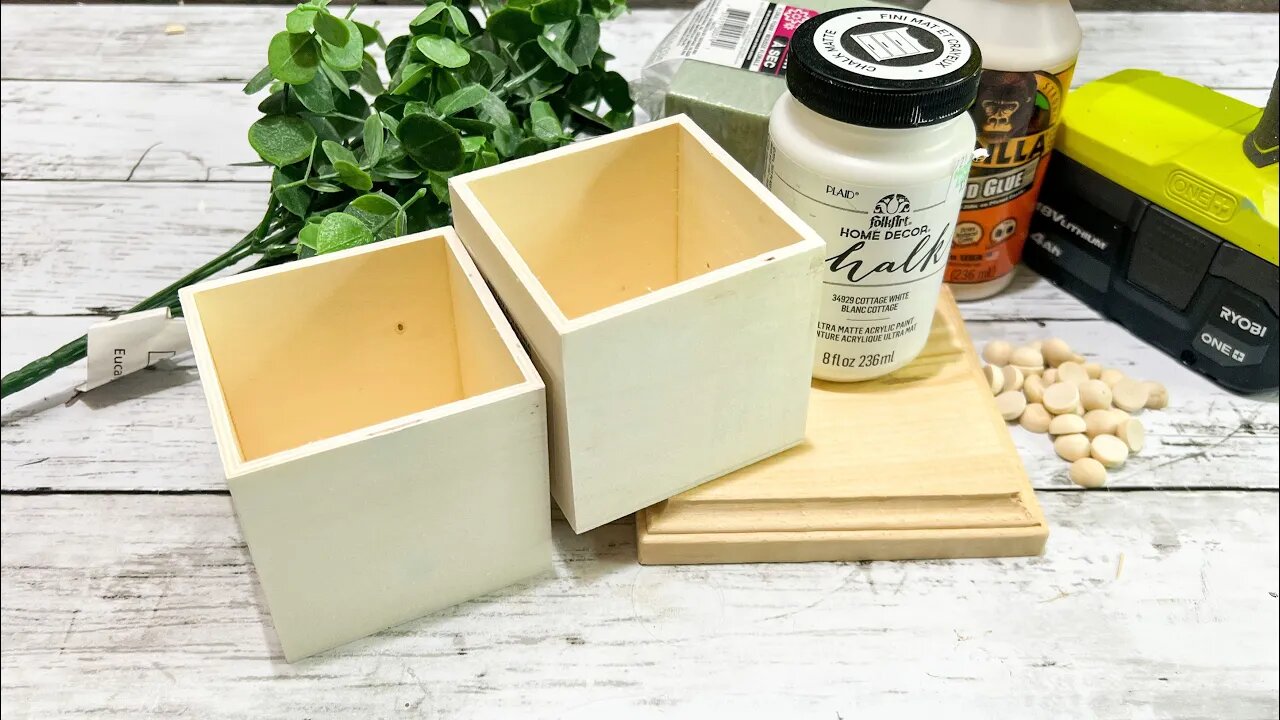 Farmhouse Planter DIY || Using Dollar Tree Boxes || Just 1 EASY DIY