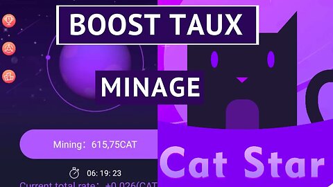 Catstar augmenter le taux minage et gagner plus de crypto cat