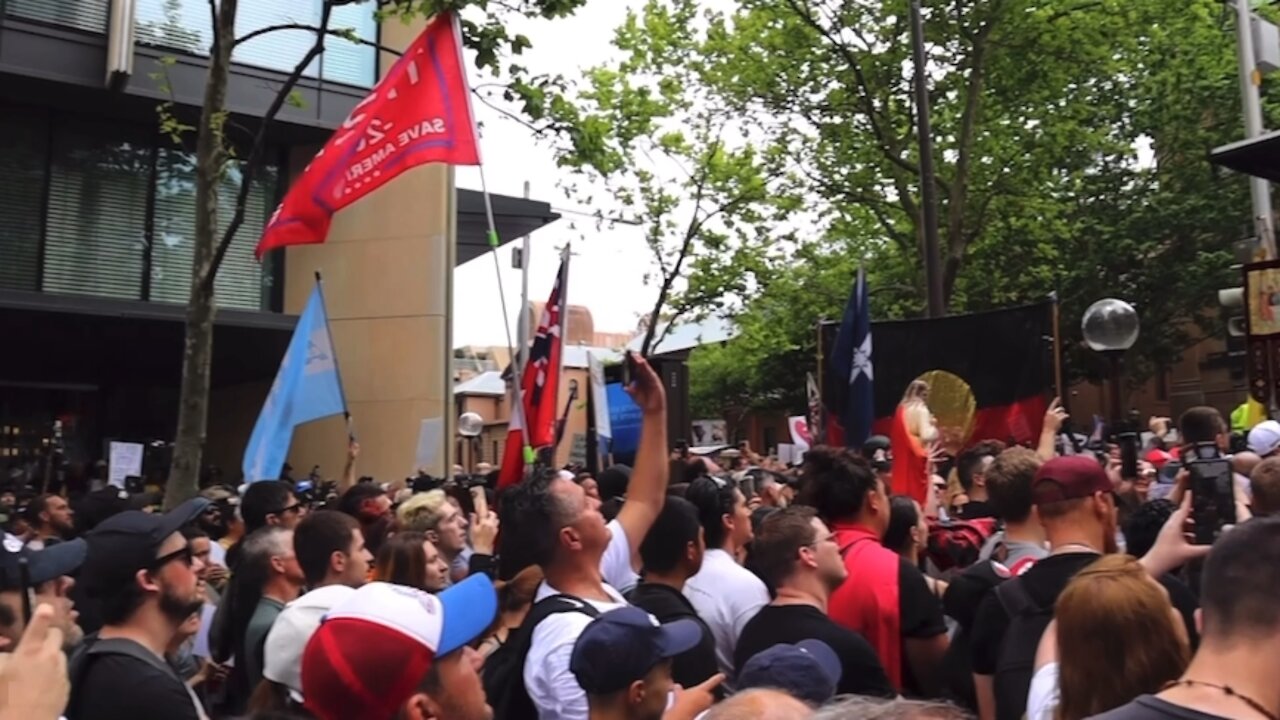 Maria Zeee at Sydney Worldwide Freedom Rally - 20 Nov 2021