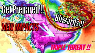 Huge Triple Threat Coming From Winter Storm Elliott!! The WeatherMan Plus