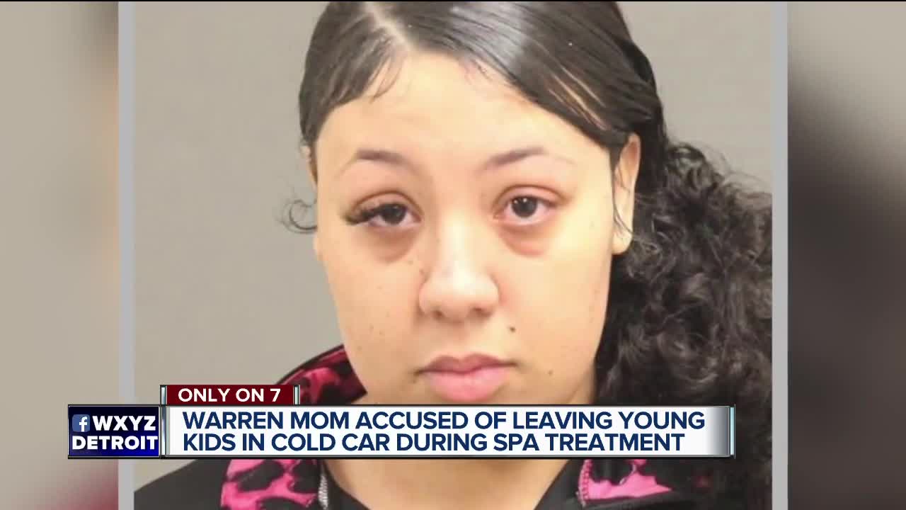 Macomb County mom allegedly left 3 kids in a freezing car while she got a spa treatment