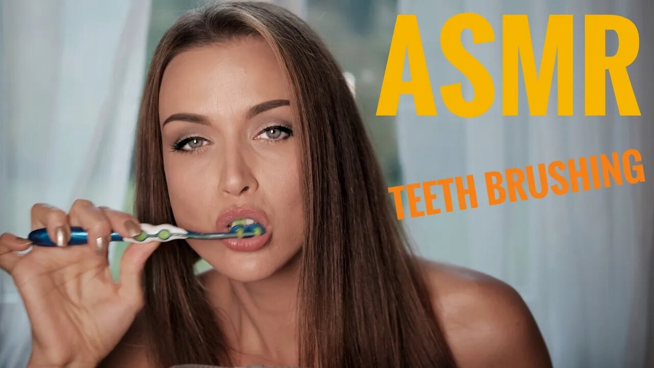 ASMR whisper and brush your teeth