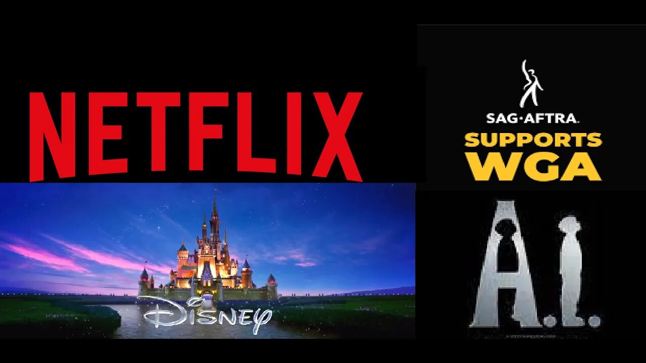 Studios Like NETFLIX & DISNEY Ignore ACTORS STRIKE & WRITERS STRIKE Cries Over A.I.