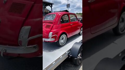 Tiny Fiat 500 at Miles Through Time Automotive Museum