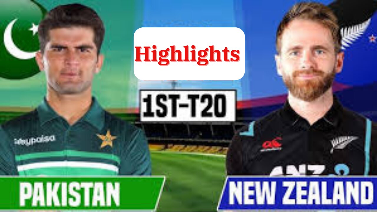 pakistan vs new zealand 1st t20 2024 highlights