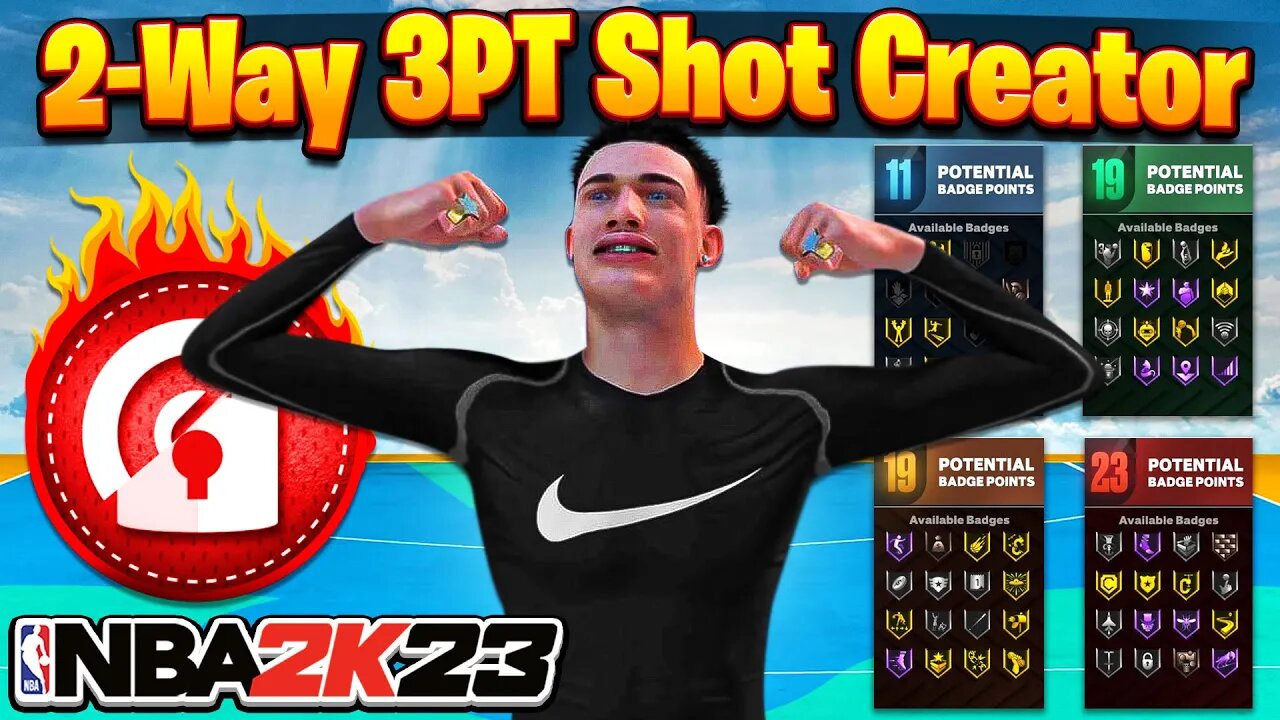 MY 6'7 2-WAY 3PT SHOT CREATOR IS GAMEBREAKING in NBA 2K23! 6'7 POINT GUARD BUILD TUTORIAL!