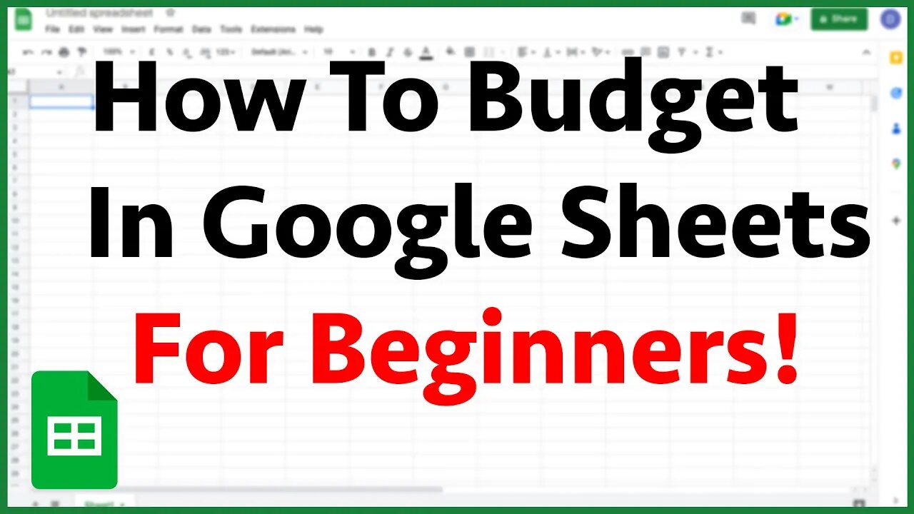 How To Budget In Google Sheets For Beginners!