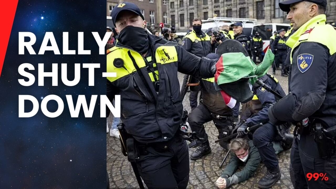 Chaos in Amsterdam: Police Crackdown on Pro-Palestinian Rally