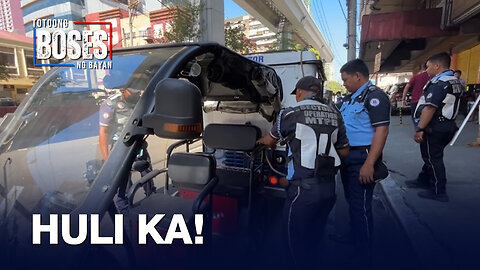 Ilang tricycle at E-trike na dumaan sa mga national road sa Maynila, tiniketan at inimpound