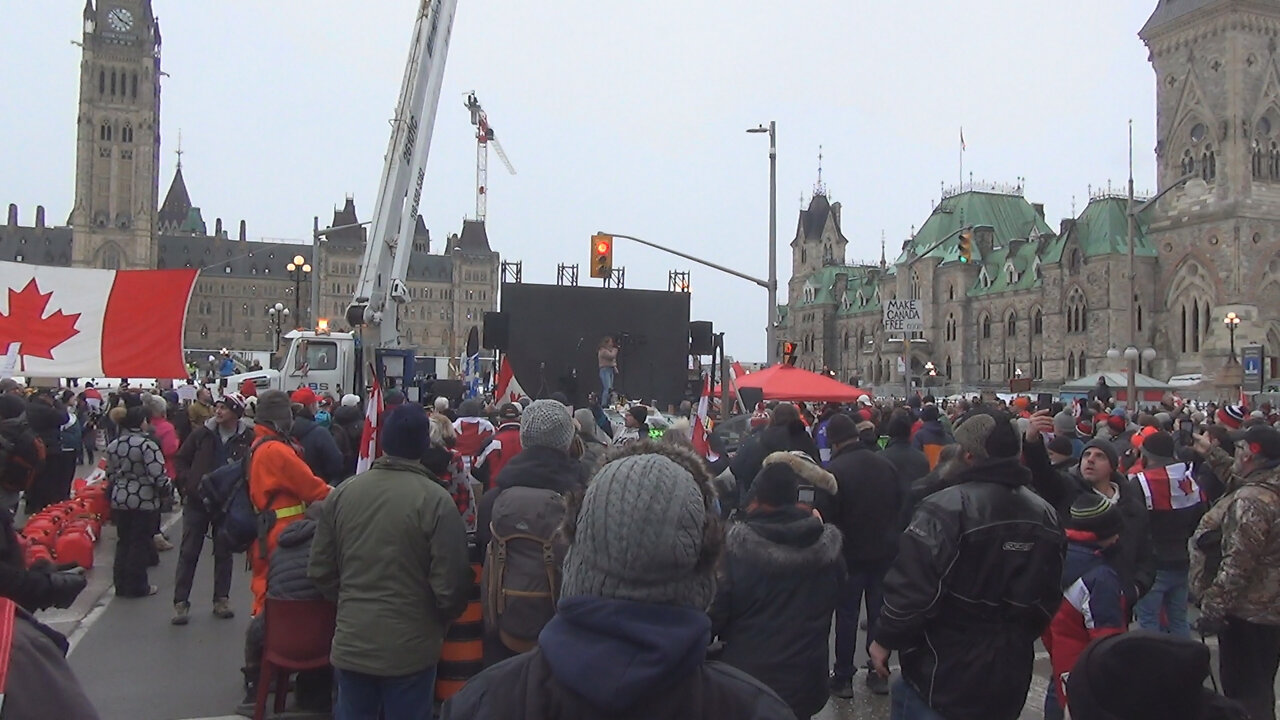 "Oh Canada" Winter Carnival of Freedom Parliament Hill Ottawa Canada Feb 11th, 2022