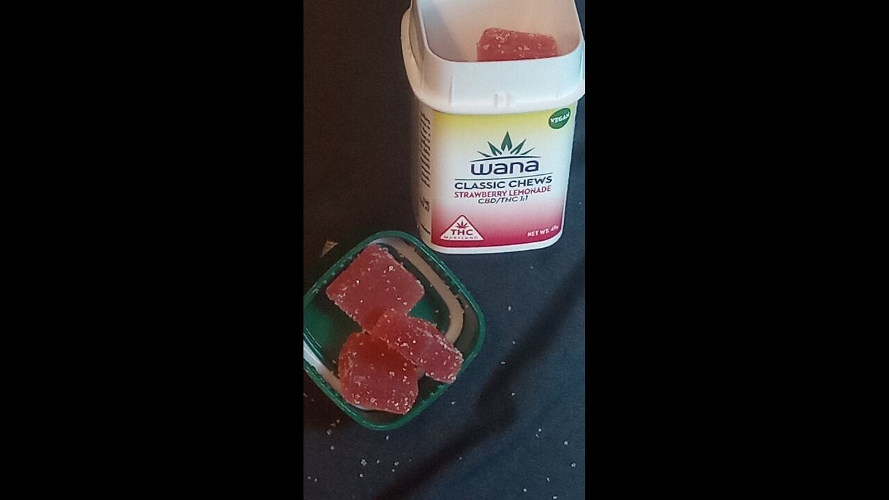 Wana Gummies Original Chews Strawberry Lemonade 20MG 1:1 THC:CBD