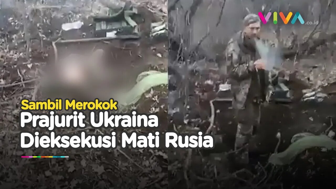 Video Eksekusi Brutal Prajurit Ukraina yang Duhujani Peluru!