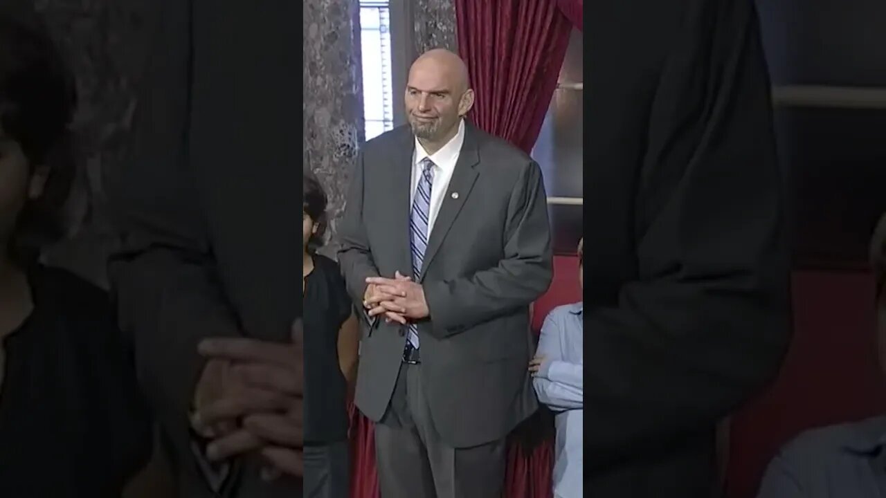 John Fetterman's AWKWARD first moments as a U.S. Senator