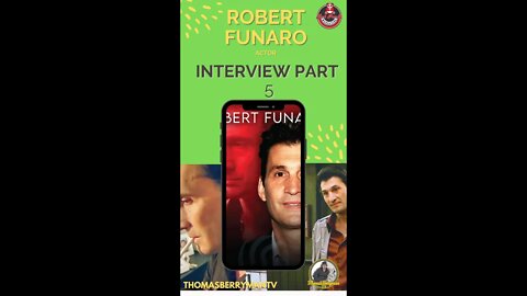 Robert Funaro Interview Part 5 of 7: Eugene Pontecorvo, American Gangster, The Irishman, God