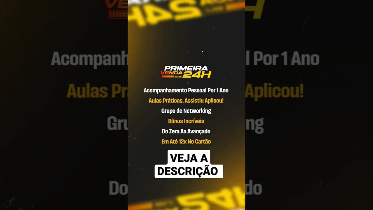 MÉTODO P24 - PRIMEIRA VENDA EM 24 HORAS NO MARKETING DIGITAL