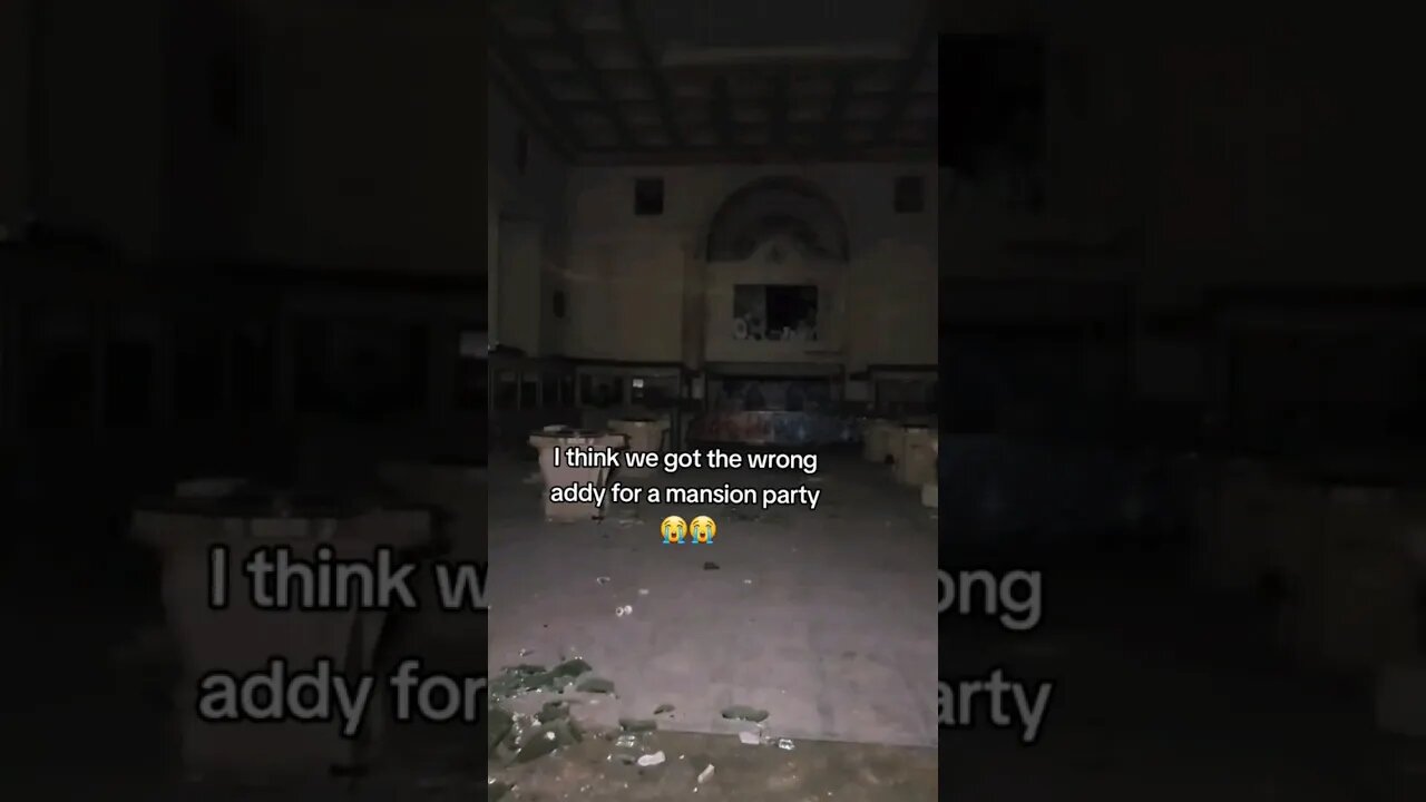 I got the wrong address to a party...