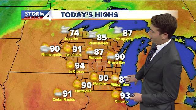 Hazy, hot, and humid Friday