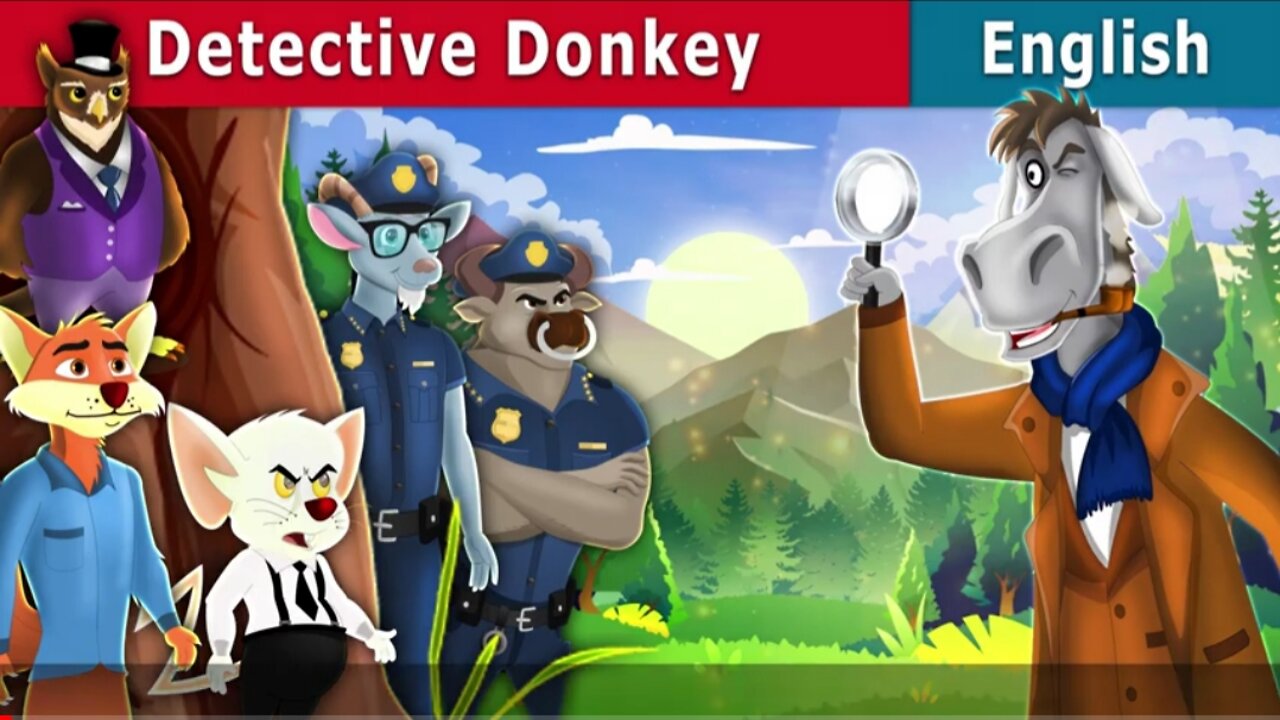 Detective Donkey Story in English | Story | Fairy Tales in English | Stories for Teenagers