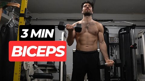 3 MIN Intense Biceps Workout At Home