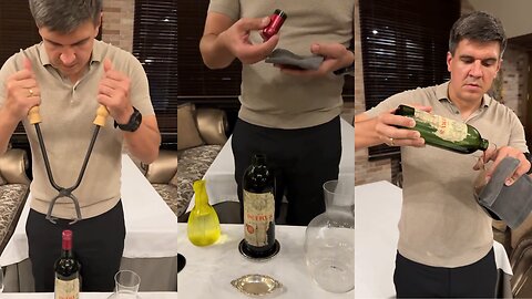 Opening a Vintage 1959 Bottle of Petrus Wine