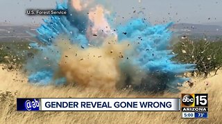 Video released of botched gender reveal that sparked Sawmill Fire