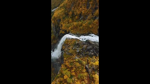 Eagle View of Waterfall #Drone Shot #Nature #Water #Hills