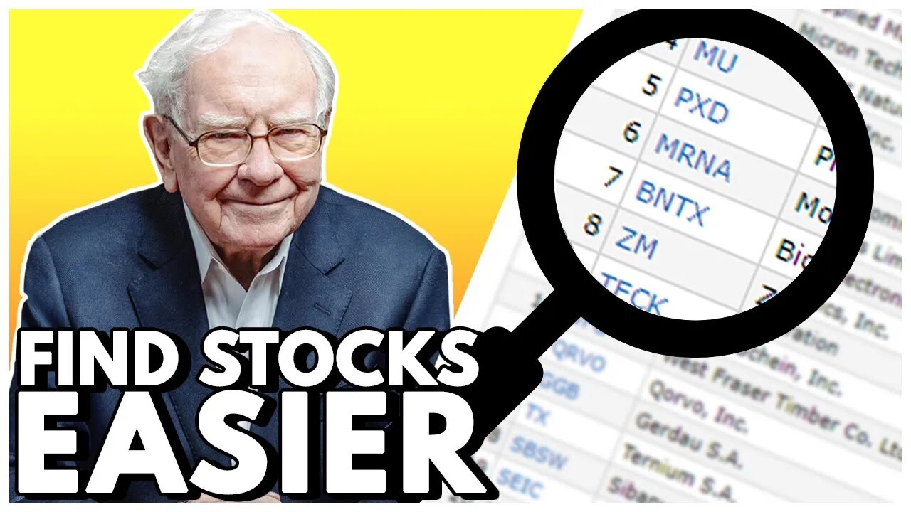 BEST WAY To Find Undervalued Stocks! | Stock Screener Settings for beginners