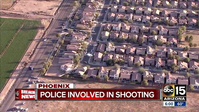 Police involved in shooting, searching for suspect in west Phoenix