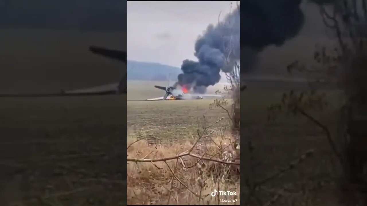 Downed Antonov An-26 in the Kiev oblast at the start of the war