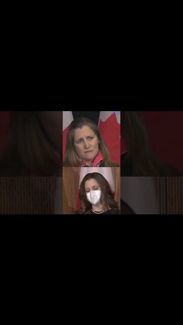 Canada's twitchy Deputy Prime Minister Chrystia Freeland gets asked a tough question!