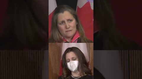 Canada's twitchy Deputy Prime Minister Chrystia Freeland gets asked a tough question!