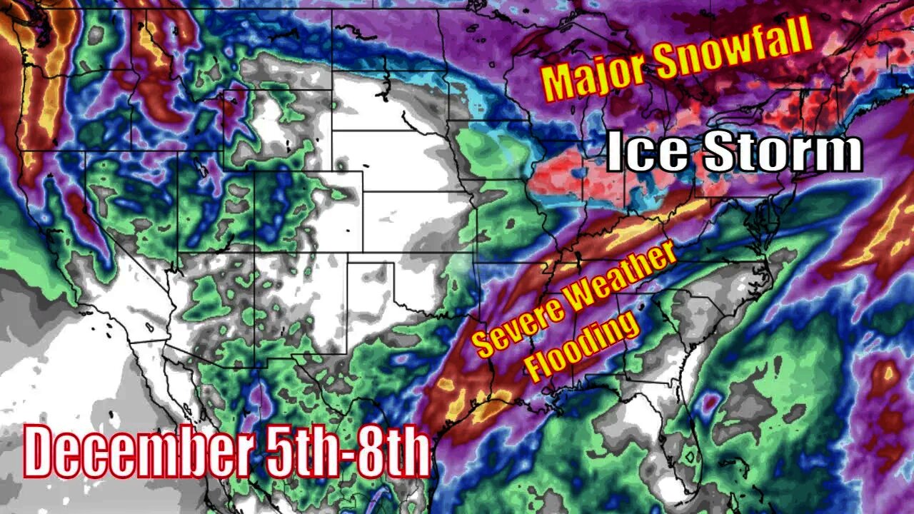 Monster Storm Update! Growing Ice Storm Threat, Flooding & Major Snowfall - The WeatherMan Plus