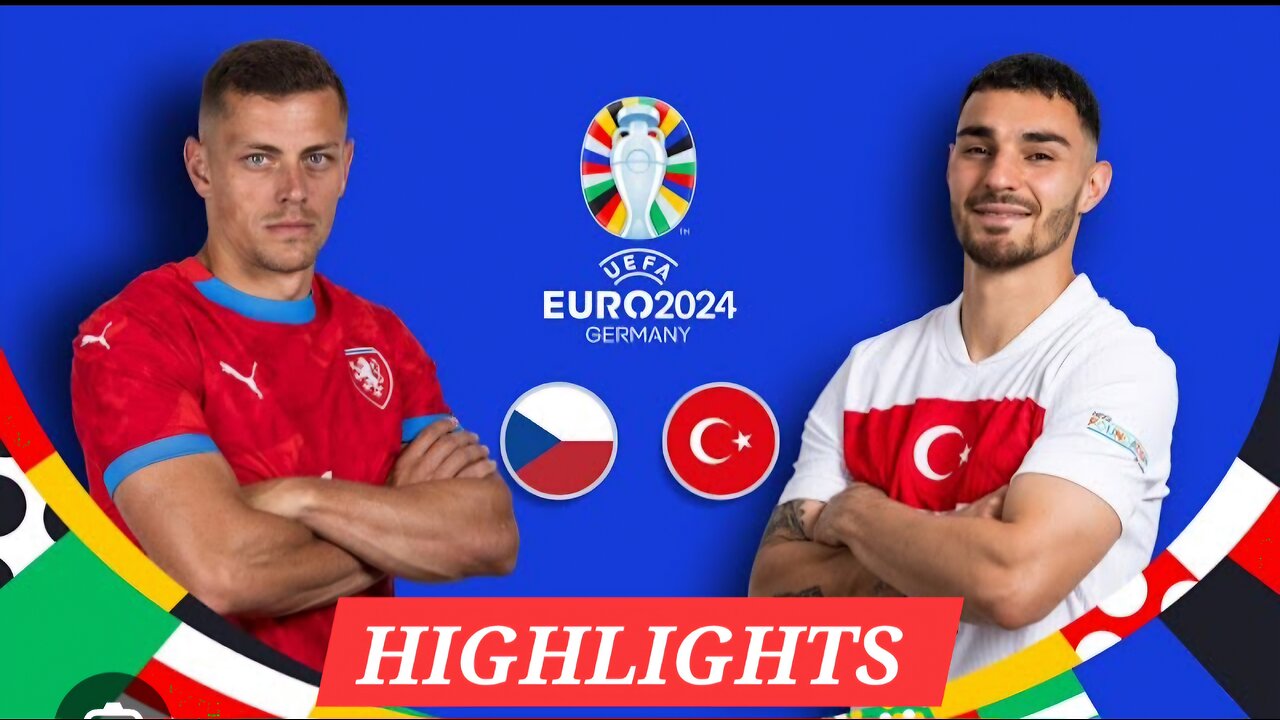 Highlights- Turkey 🇹🇷 Vs Czech Republic 🇨🇿 Football Match