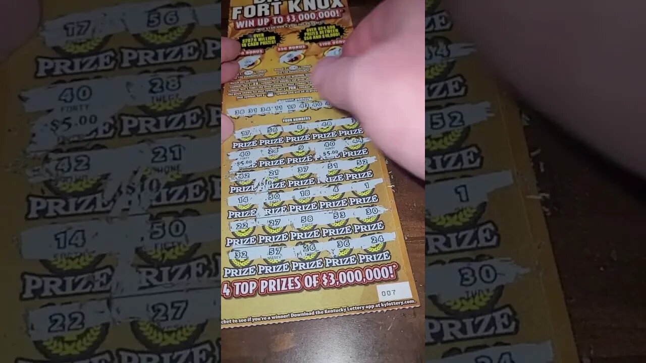 Gold Rush Lottery Ticket Bonus Win #shorts #lottery