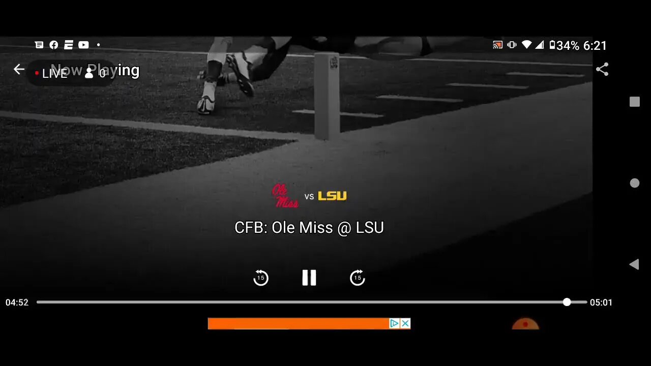 Ole Miss vs LSU College Football Radio LIVE