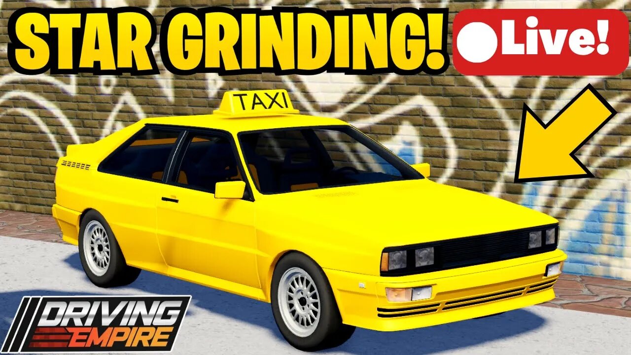 *LIVE STREAM* GRINDING for STARS with FANS in Driving Empire!