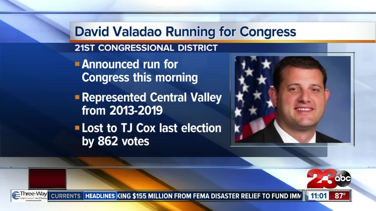 Former Representative David Valadao running for Congress