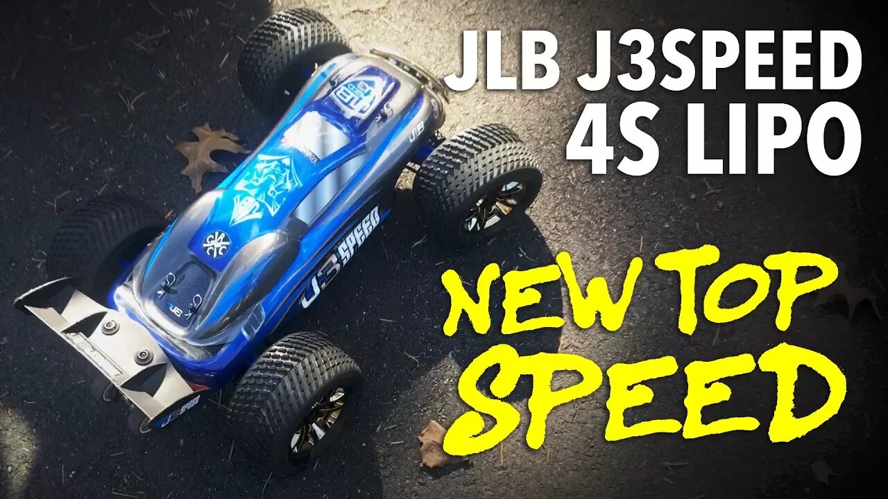 JLB J3SPEED 4S Speed Run - Fastest Speed Yet!