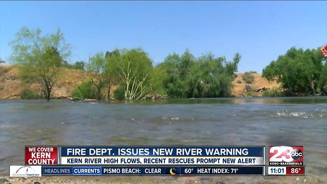 Bakersfield Fire Dept. issues new alert for Kern River