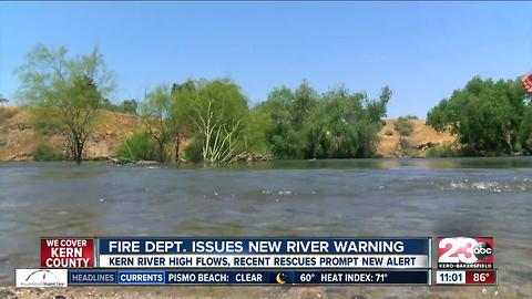 Bakersfield Fire Dept. issues new alert for Kern River