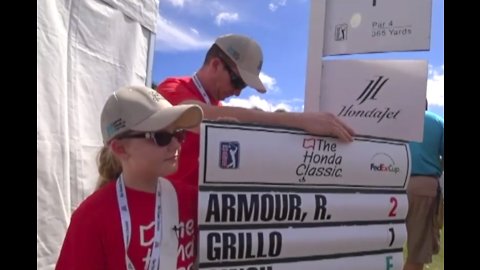 Some Honda Classic volunteers have the best seat in the house