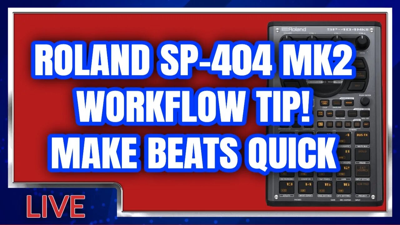 Roland SP404MK2 Workflow tip! Faster Beats with Templates!