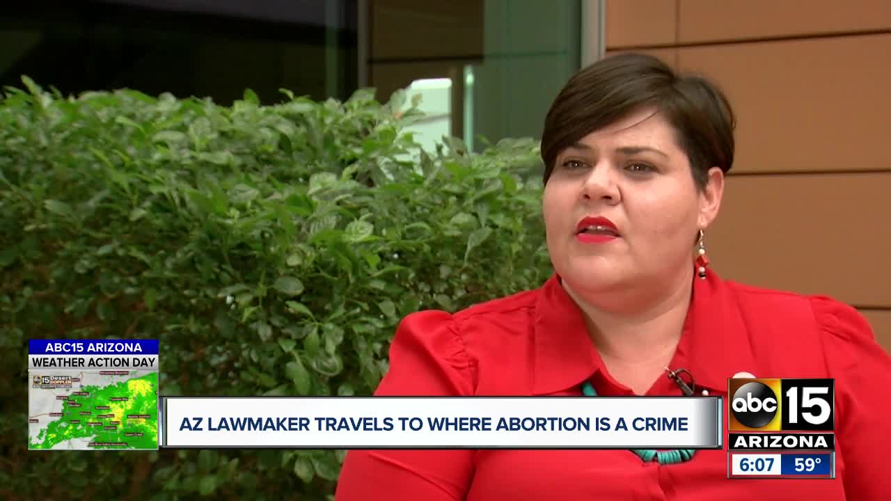 Arizona lawmaker travels to where abortion is a crime