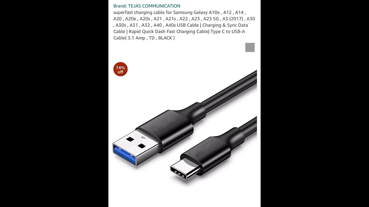 superfast charging cable for Samsung Galaxy check link in description ⏬️⏬️⬇️👇🏻