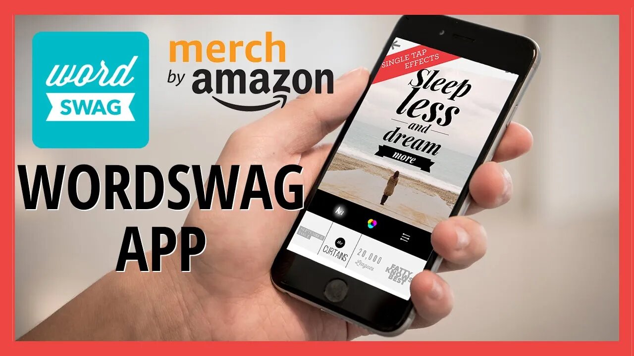 WordSwag App Design Tutorial: Create Amazon Merch Print On Demand Designs From Your Phone