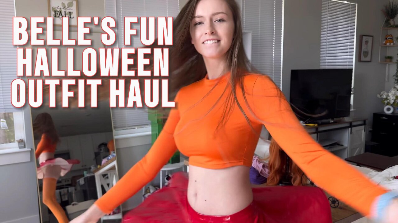 Halloween Costumes Belle's Try-On Haul | Velma, Daphne, Kitana & More [4K] #HalloweenCostumes